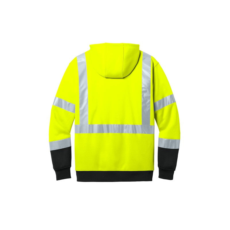 QNERGY CornerStone® ANSI 107 Class 3 Heavy-Duty Fleece Pullover Hoodie - Safety Yellow