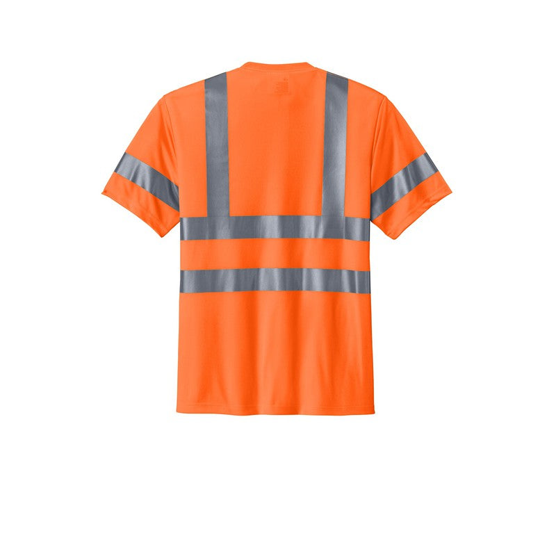 QNERGY CornerStone® - ANSI 107 Class 3 Short Sleeve Snag-Resistant Reflective T-Shirt - Safety Orange