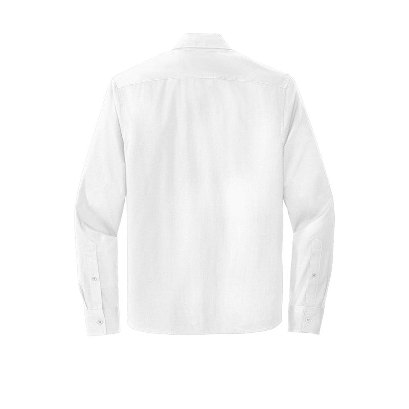 QNERGY Mercer+Mettle® Long Sleeve Stretch Woven Shirt - WHITE