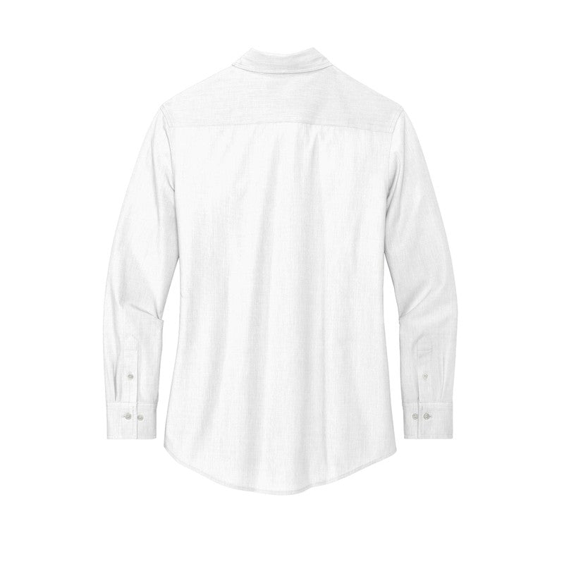 QNERGY Mercer+Mettle® Women’s Long Sleeve Stretch Woven Shirt - WHITE