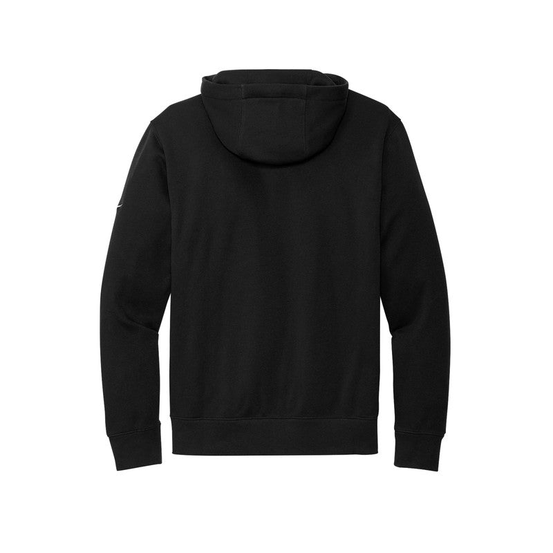 QNERGY Nike Club Fleece Sleeve Swoosh Pullover Hoodie - BLACK