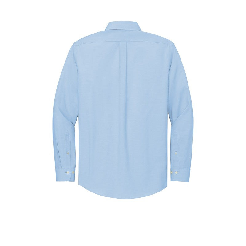 QNERGY Brooks Brothers® Wrinkle-Free Stretch Pinpoint Shirt - Newport Blue