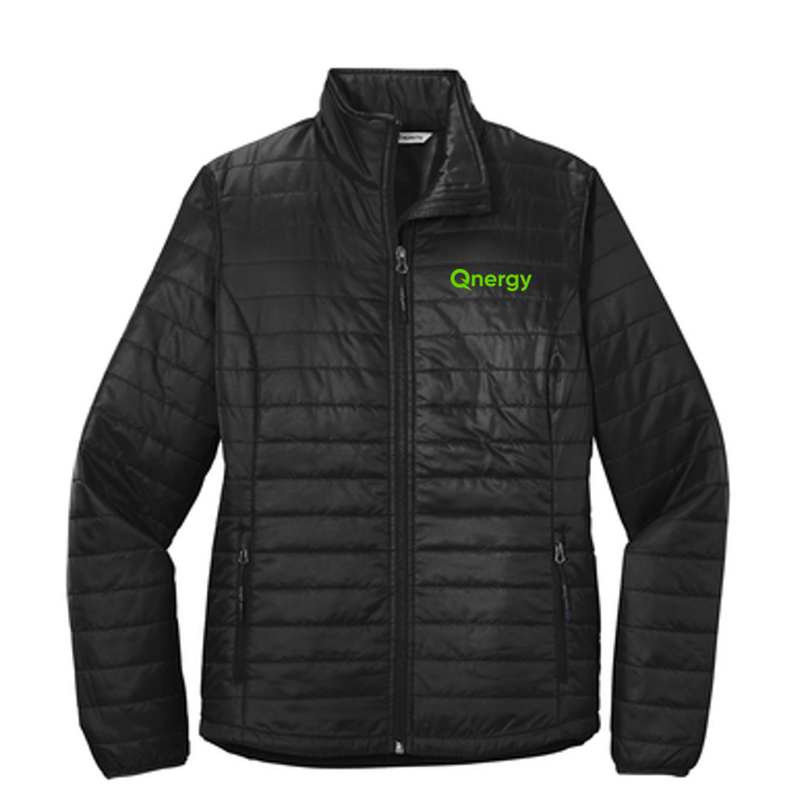 QNERGY Port Authority® Women's Packable Puffy Jacket - BLACK