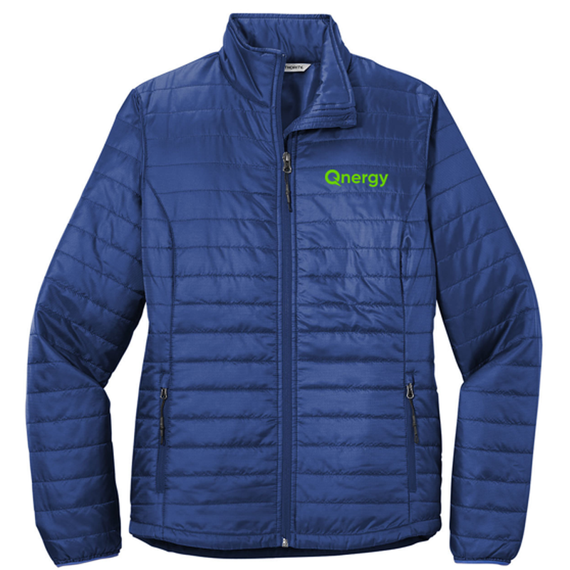 QNERGY Port Authority® Women's Packable Puffy Jacket - Cobalt Blue