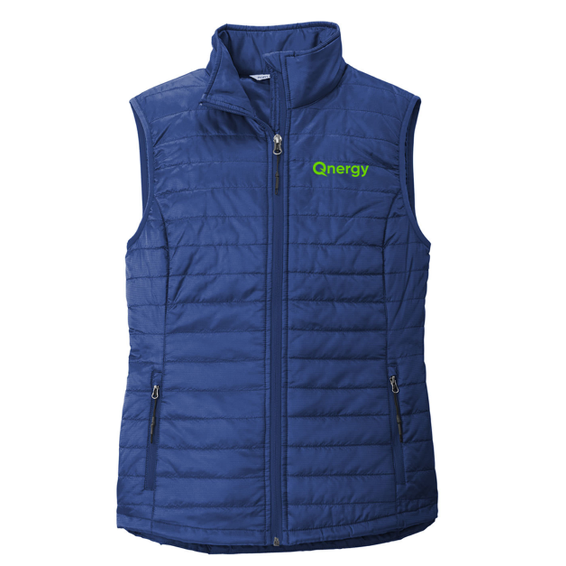 QNERGY Port Authority® Women's Packable Puffy Vest - Cobalt Blue