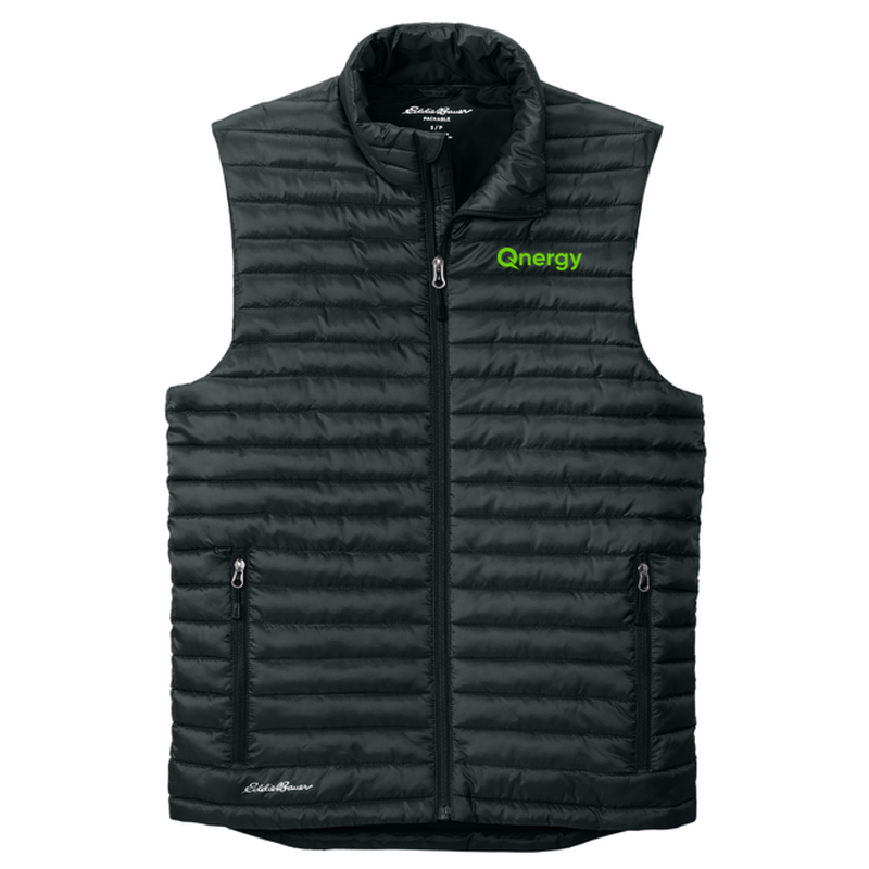 QNERGY Eddie Bauer® Packable Quilted Vest - BLACK