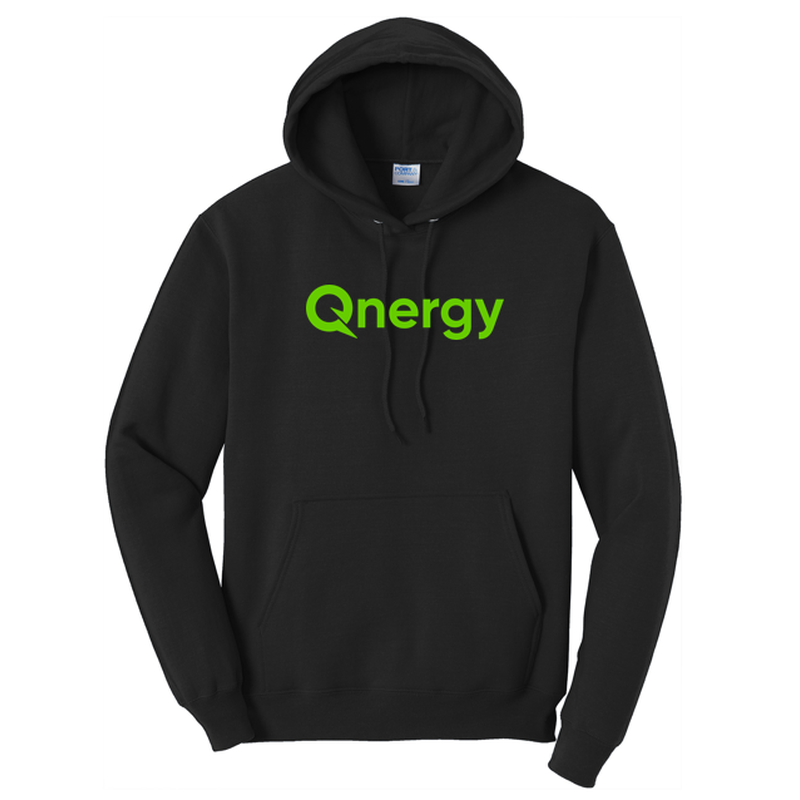 QNERGY Port & Company® Core Fleece Pullover Hooded Sweatshirt - BLACK