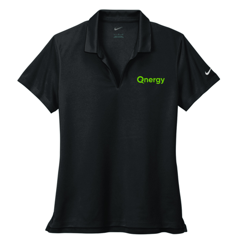 QNERGY Nike Women's Dri-FIT Micro Pique 2.0 Polo - BLACK