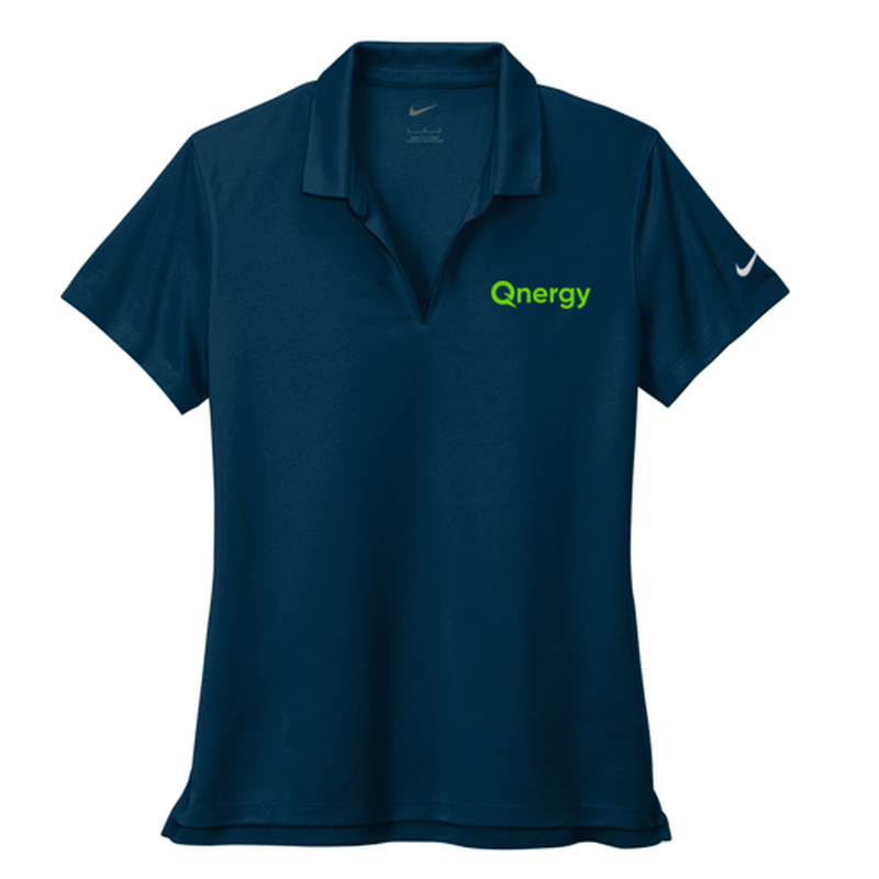 QNERGY Nike Women's Dri-FIT Micro Pique 2.0 Polo - NAVY