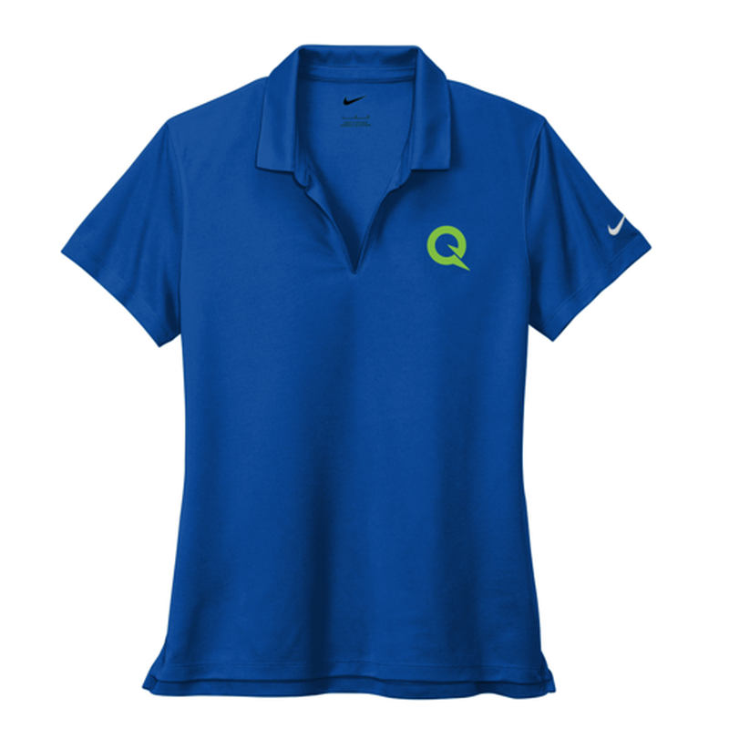 QNERGY Nike Women's Dri-FIT Micro Pique 2.0 Polo - "Q" - GAME ROYAL