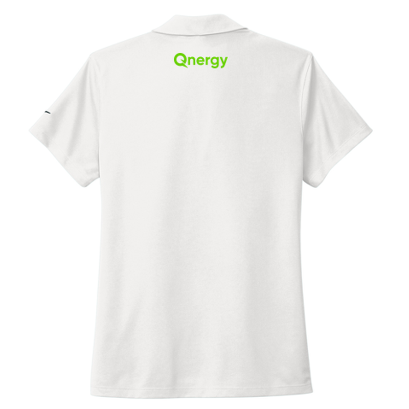 QNERGY Nike Women's Dri-FIT Micro Pique 2.0 Polo - "Q" WHITE