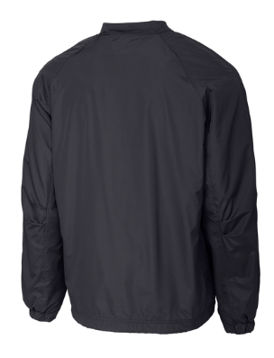 QNERGY Sport-Tek® V-Neck Raglan Wind Shirt - Graphite