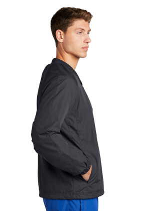 QNERGY Sport-Tek® V-Neck Raglan Wind Shirt - Graphite