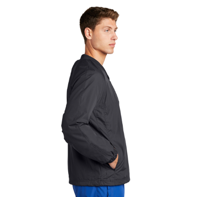 QNERGY Sport-Tek® V-Neck Raglan Wind Shirt - Graphite