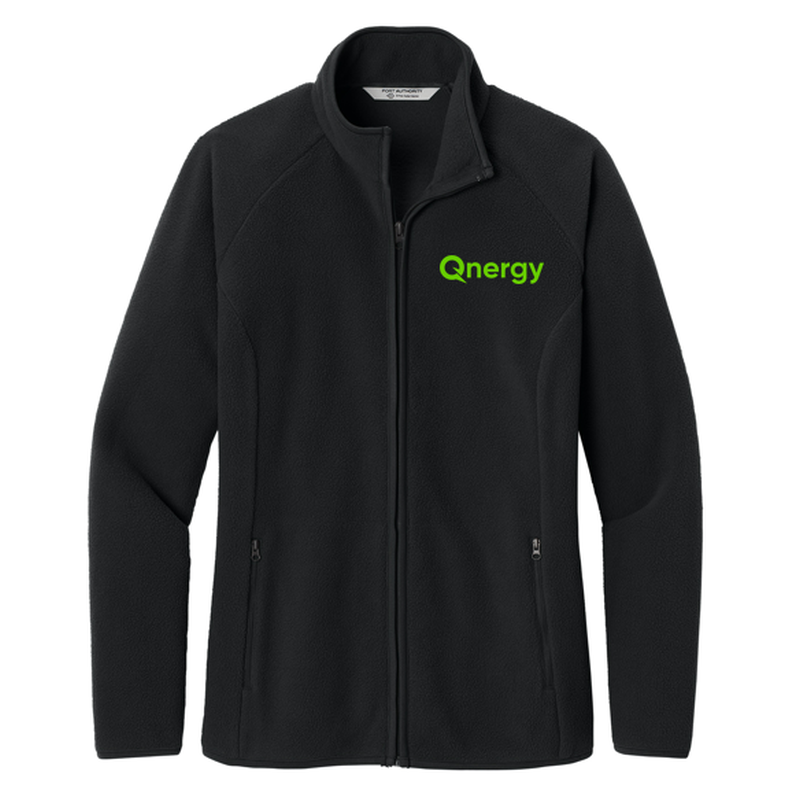 QNERGY Port Authority® Women’s C-FREE® Raglan Fleece - Deep Black
