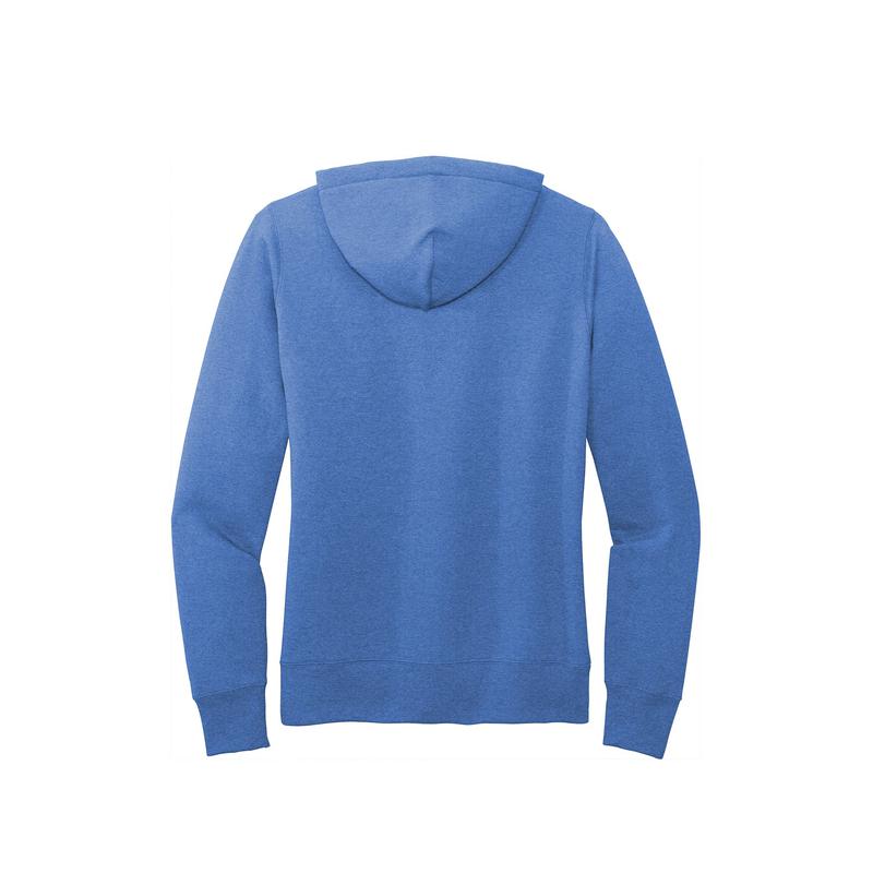 QNERGY Port & Company® Women's Core Fleece Pullover Hooded Sweatshirt - Heather Royal