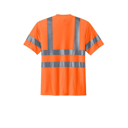 QNERGY CornerStone® - ANSI 107 Class 3 Short Sleeve Snag-Resistant Reflective T-Shirt - Safety Orange