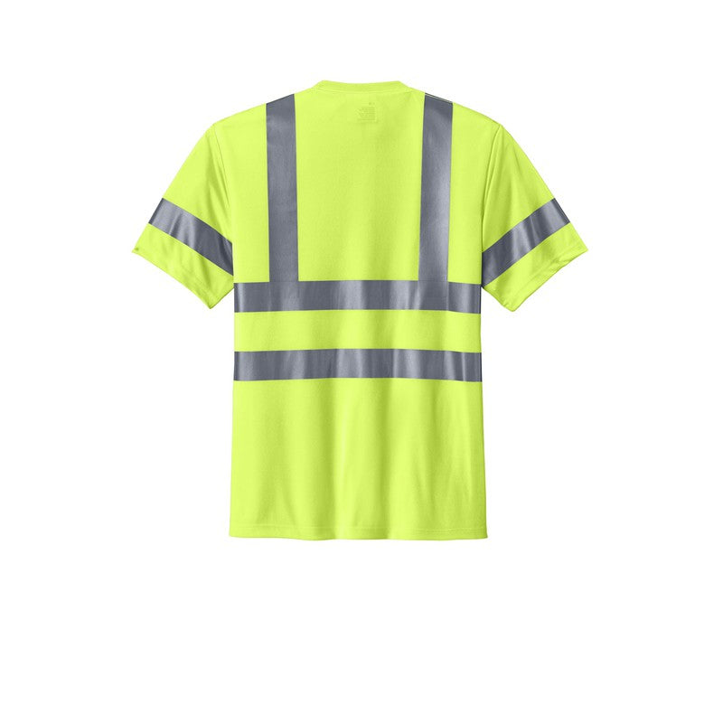 QNERGY CornerStone® - ANSI 107 Class 3 Short Sleeve Snag-Resistant Reflective T-Shirt - Safety Yellow