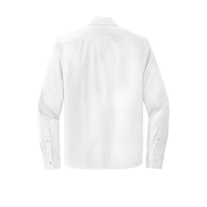 QNERGY Mercer+Mettle® Long Sleeve Stretch Woven Shirt - WHITE