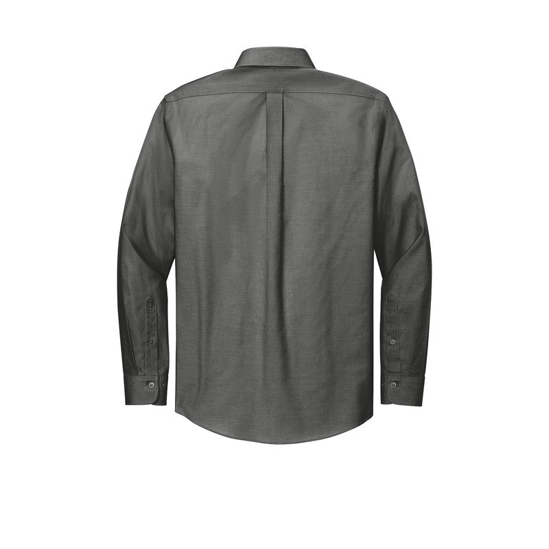 QNERGY Brooks Brothers® Wrinkle-Free Stretch Pinpoint Shirt - Deep Black