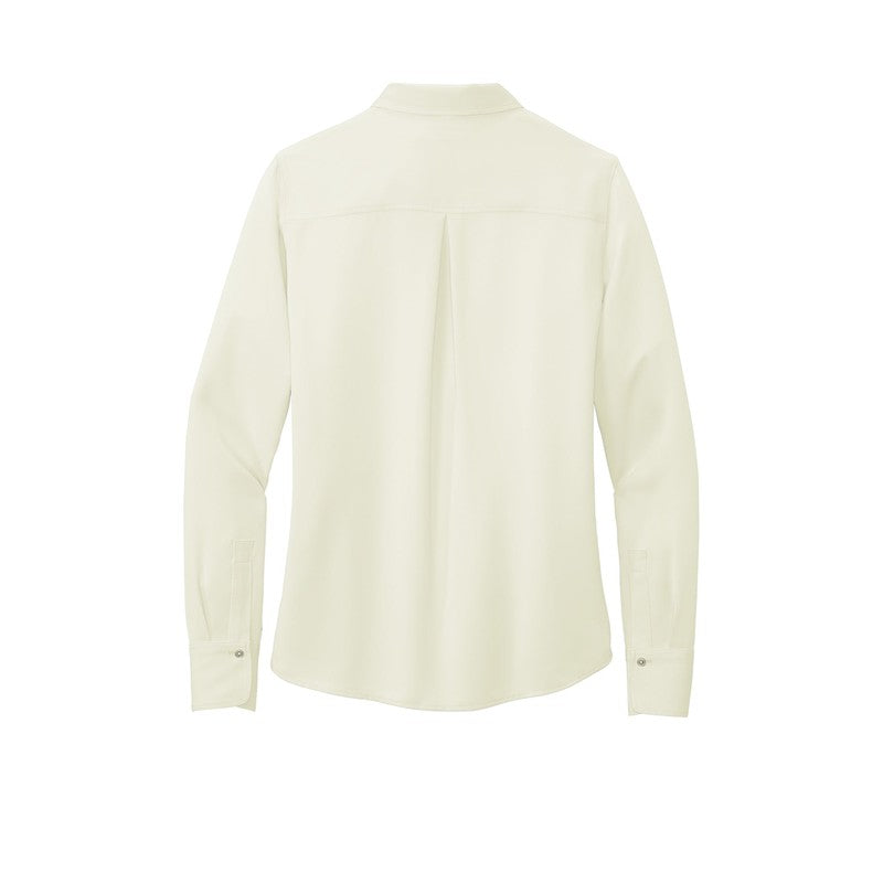 QNERGY Brooks Brothers® Women’s Full-Button Satin Blouse - Off White