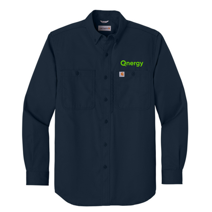 QNERGY Carhartt® Rugged Professional™ Series Long Sleeve Shirt - Navy