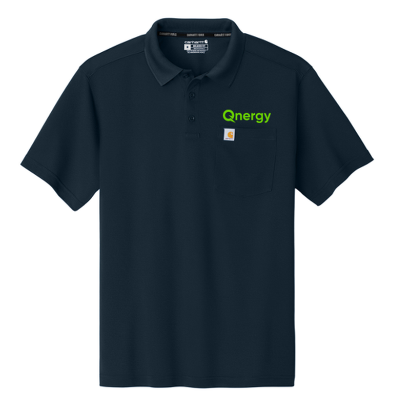 QNERGY Carhartt Force® Snag-Resistant Pocket Polo - Navy