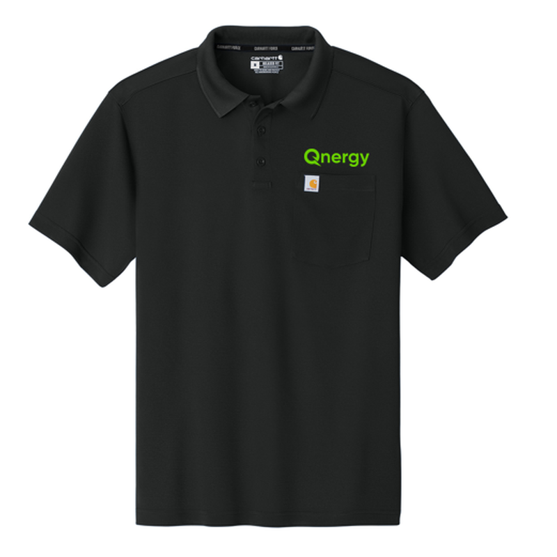 QNERGY Carhartt Force® Snag-Resistant Pocket Polo - Black
