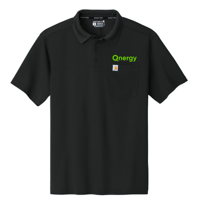 QNERGY Carhartt Force® Snag-Resistant Pocket Polo - Black