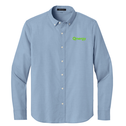 QNERGY Mercer+Mettle® Long Sleeve Modern Oxford Shirt - Cobalt