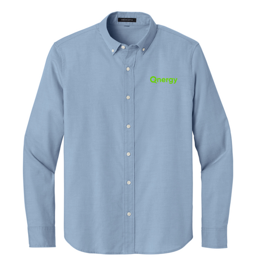 QNERGY Mercer+Mettle® Long Sleeve Modern Oxford Shirt - Cobalt