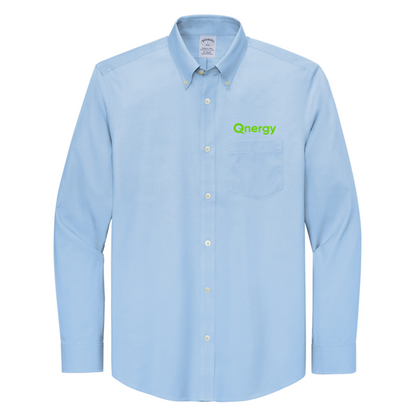 QNERGY Brooks Brothers® Wrinkle-Free Stretch Pinpoint Shirt - Newport Blue