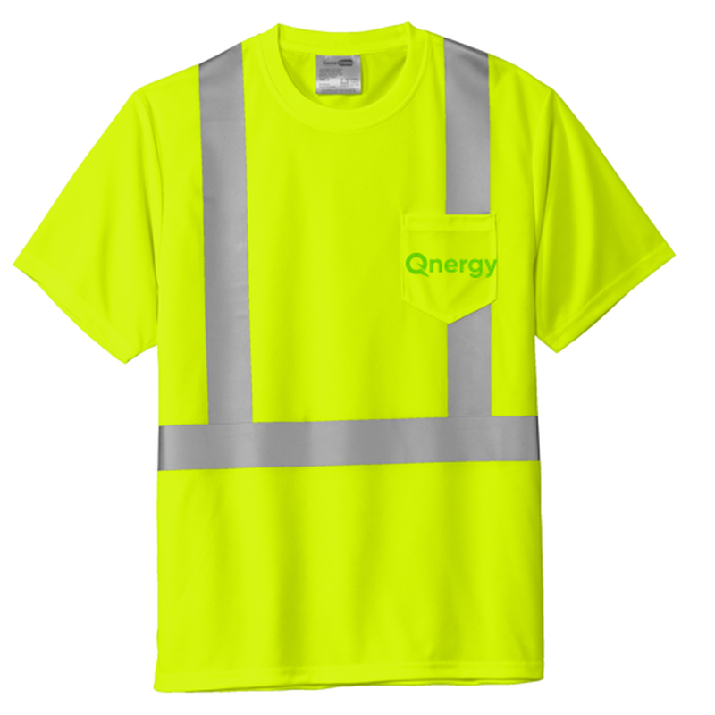 QNERGY CornerStone® ANSI 107 Class 2 Mesh Tee - Safety Yellow