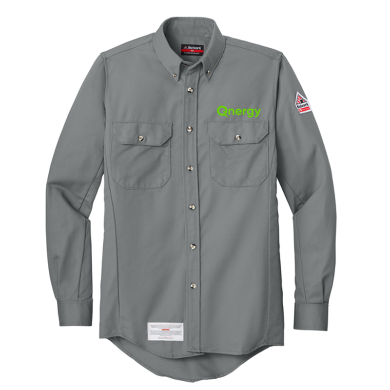 QNERGY Bulwark® EXCEL FR® ComforTouch® Dress Uniform Shirt - Silver Grey