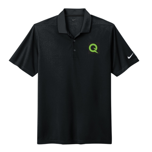 QNERGY Nike Dri-FIT Micro Pique 2.0 Polo - "Q" BLACK