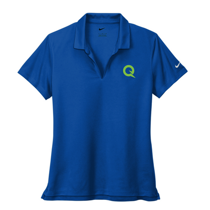 QNERGY Nike Women's Dri-FIT Micro Pique 2.0 Polo - "Q" - GAME ROYAL
