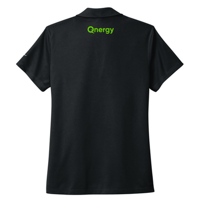 QNERGY Nike Women's Dri-FIT Micro Pique 2.0 Polo - "Q" BLACK